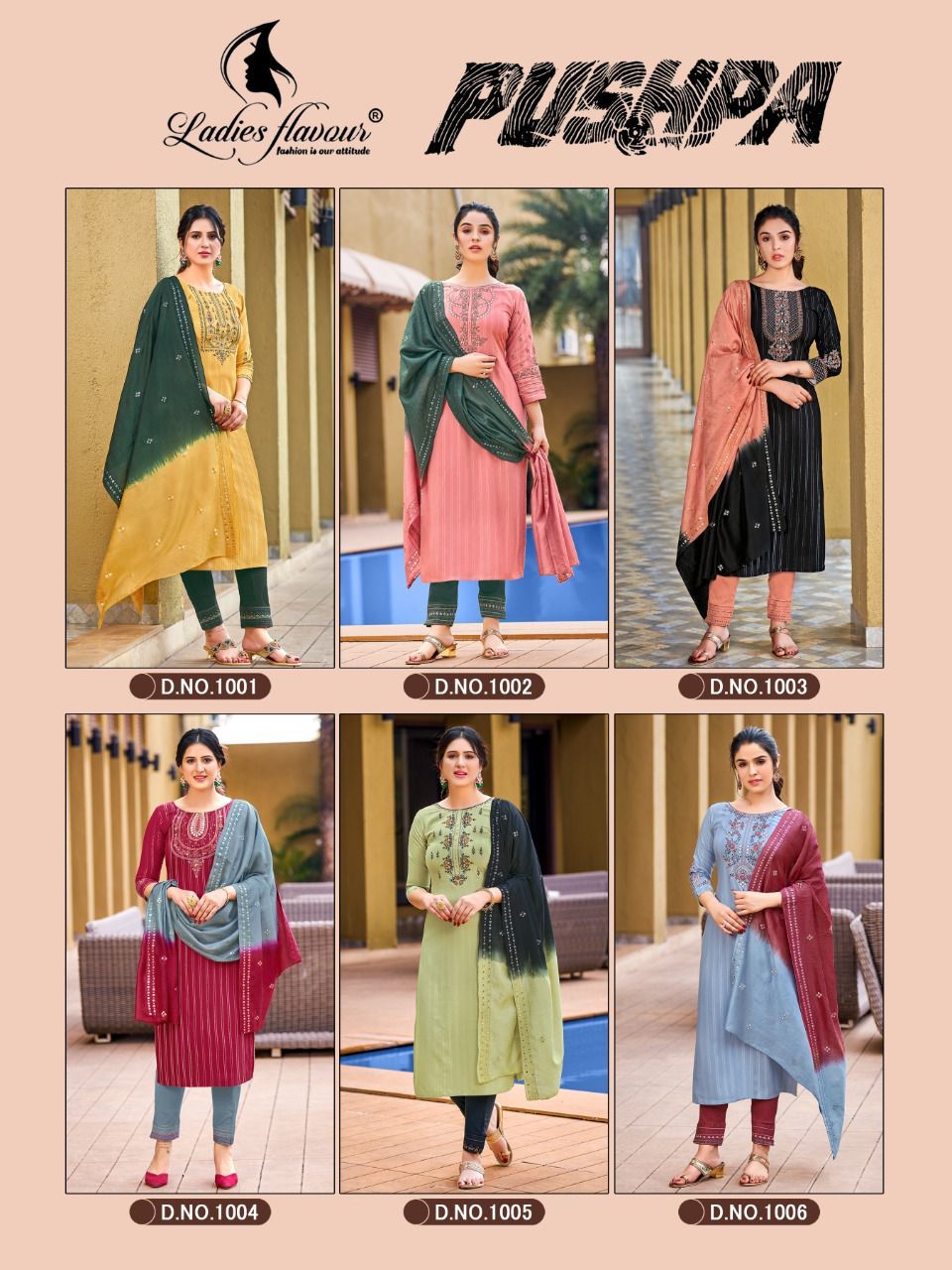 Ladies Flavour Pushpa Latest Festive Wear Rayon Designer Wear Ready Made Collection